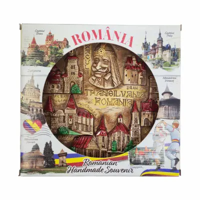 Placheta ipsos romania, suvenir gift shop, 16x24x2.5 cm, model es9669 d